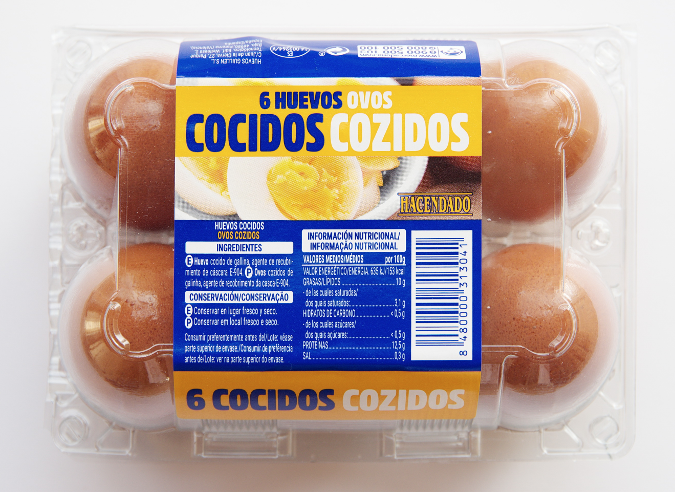 Acelgas con huevos cocidos.